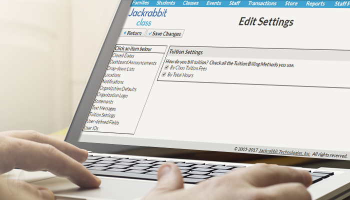 Adjust the Tuition Billing Methods in the Edit Settings feature.