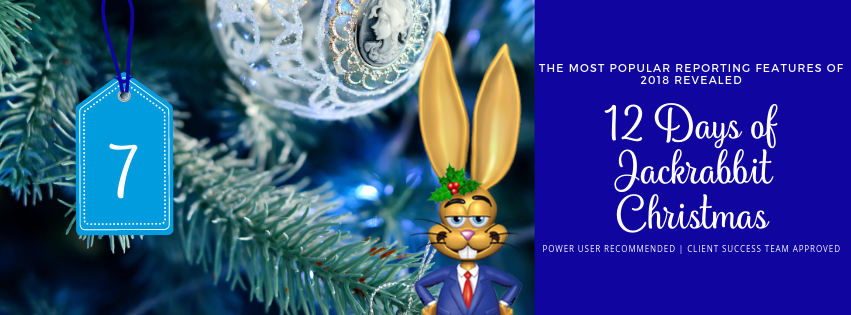 The most popular reporting features of 2018 revealed in the 12 Days of Jackrabbit Christmas.