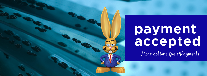 Payment accepted. More options for ePayments.