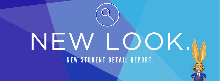 A look at the new ew student detail report.