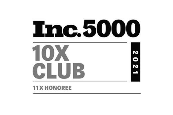 Jackrabbit win's award for Inc. 5000 10x fastest growing privately owned company