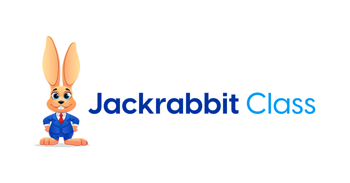 Jackrabbit Class wordmark + bunny