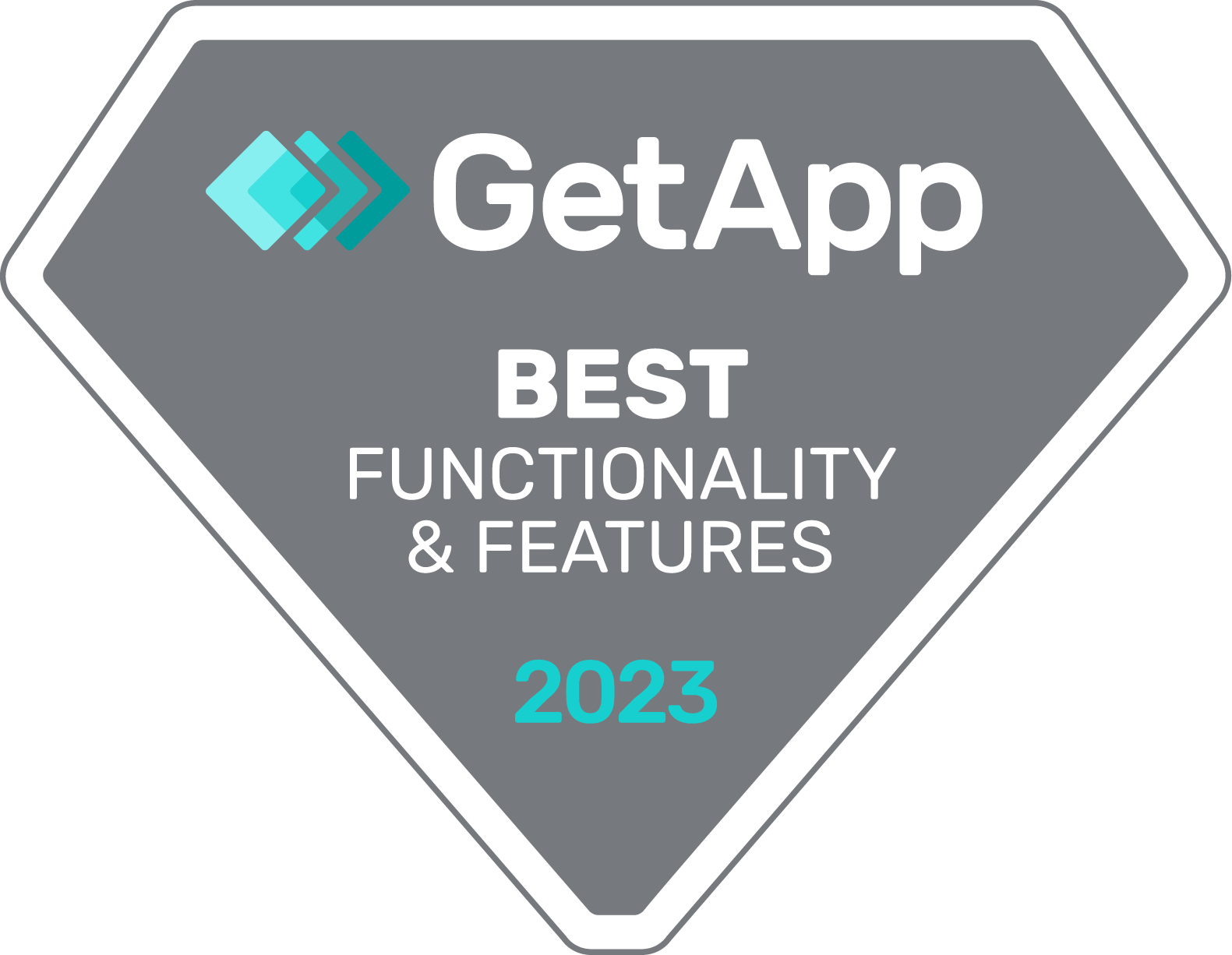 Jackrabbit Best Functionality and Features GetApp Badge 2023