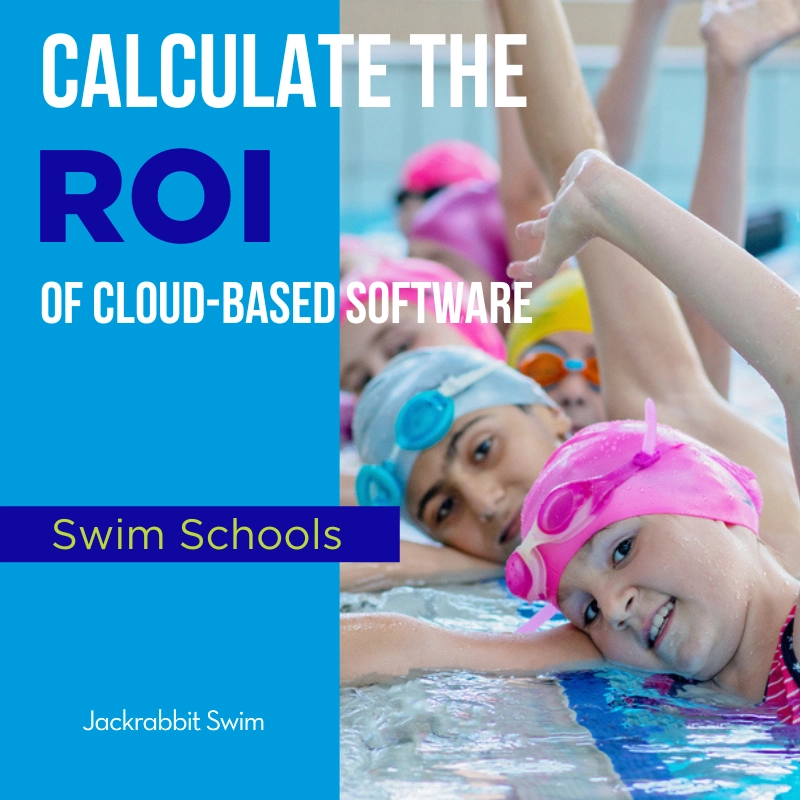 swim roi calculator cover - kids in pool with goggles