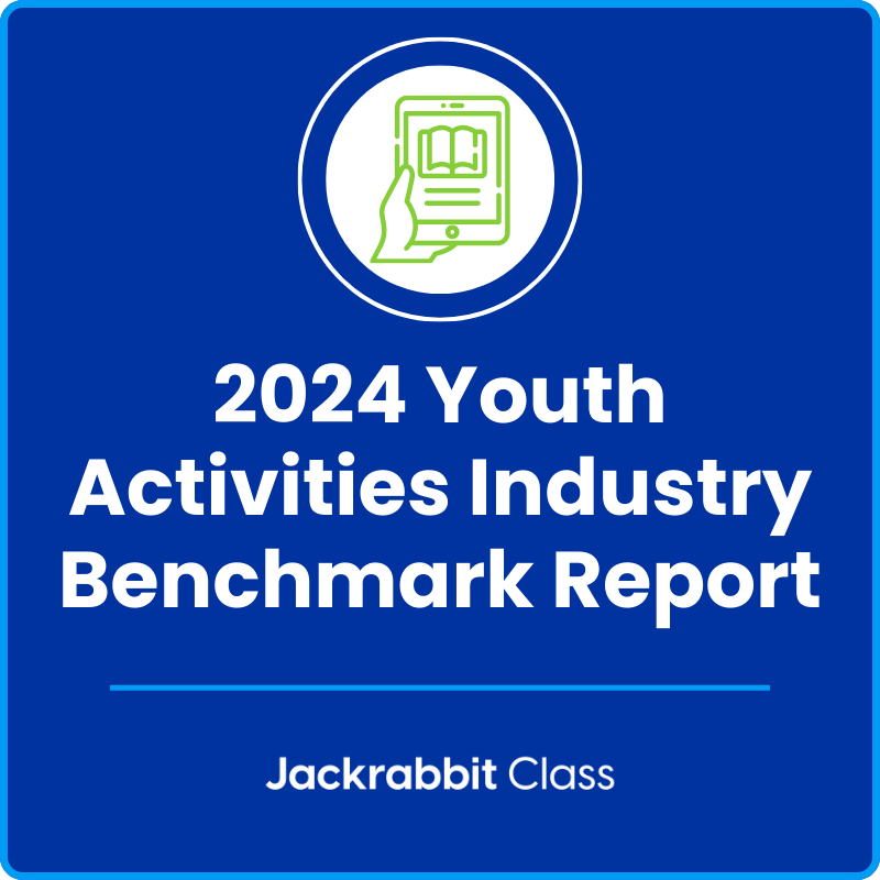 2024 Youth Activities Industry Benchmark Report resources tile blue