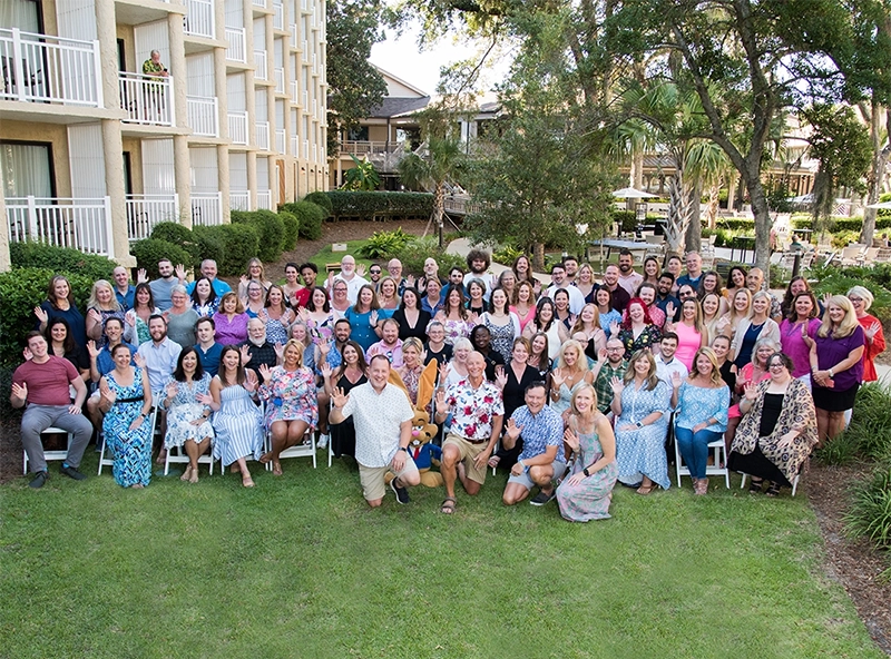 jackrabbit group photo 7000 celebration at hilton head