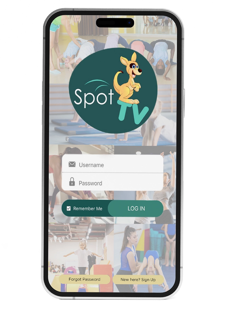 spot tv login screen