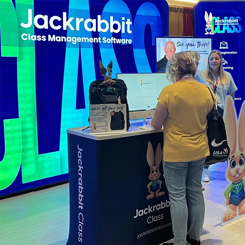 jackrabbit class trade show photo