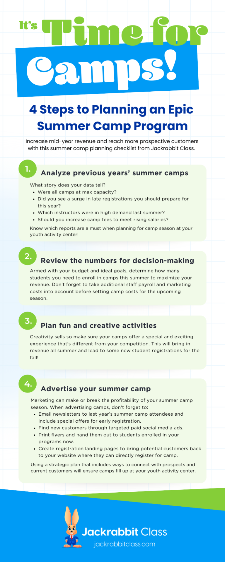 4 steps to planning summer camp