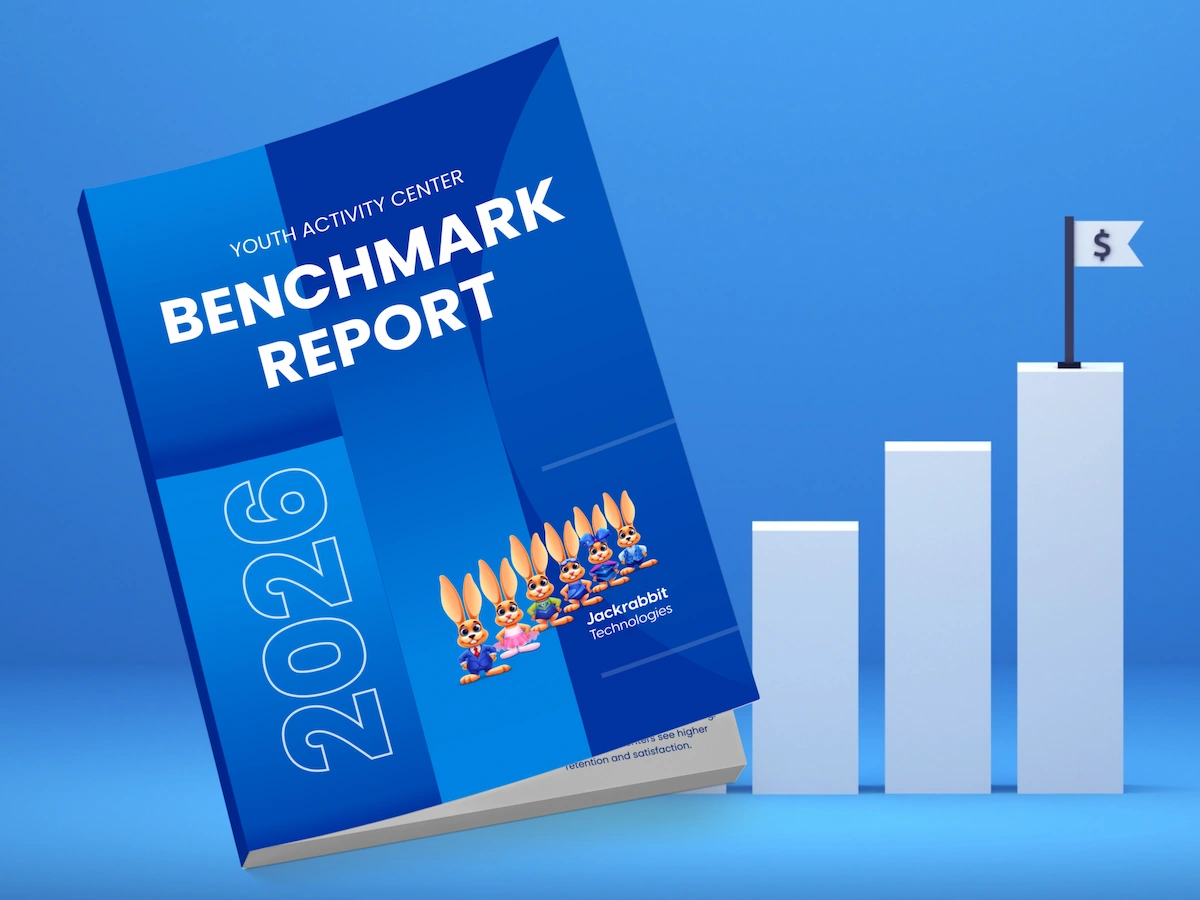 benchmark report book graph up flag